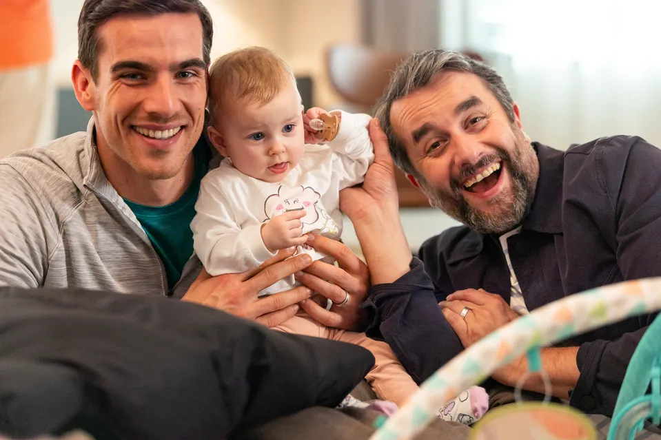 Adam Bardy a Vladimír Kobielsky v seriáli Mama na prenájom