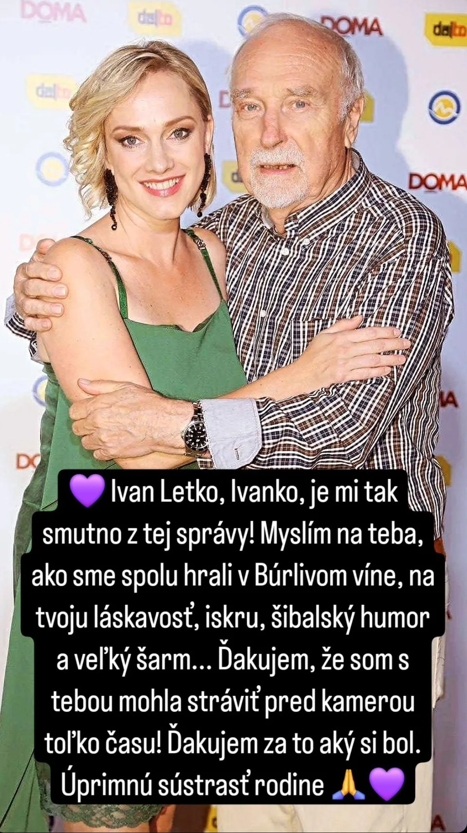 Monika Hilmerová si zaspomínala na Ivana Letka
