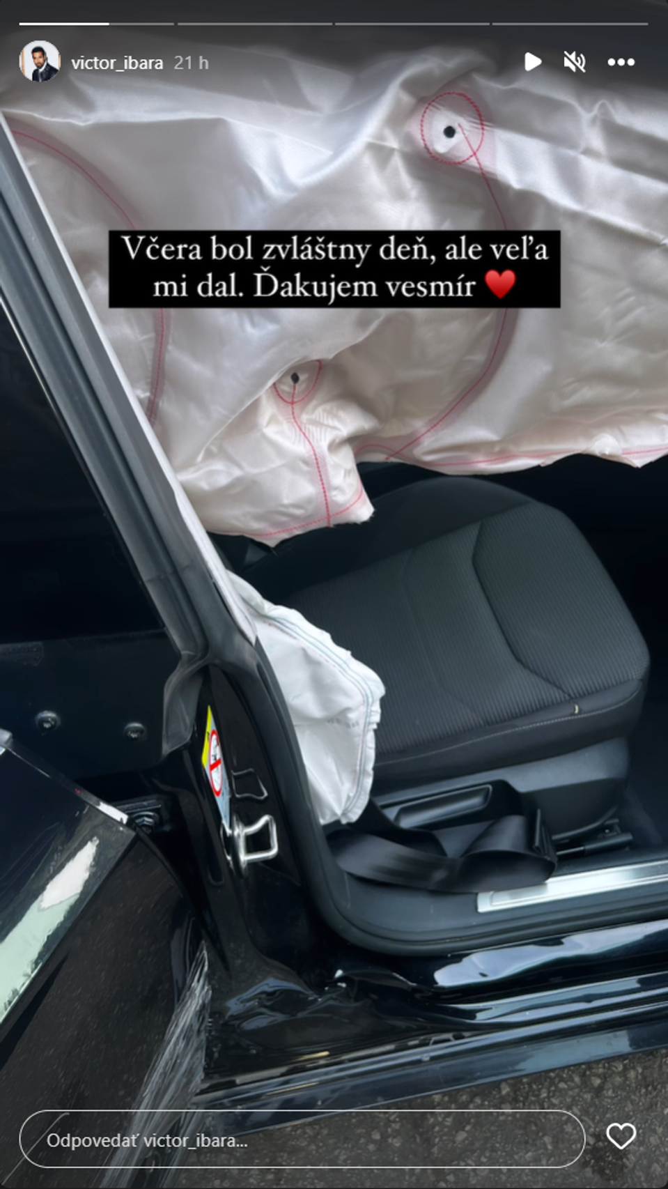 Victor Ibara mal autonehodu