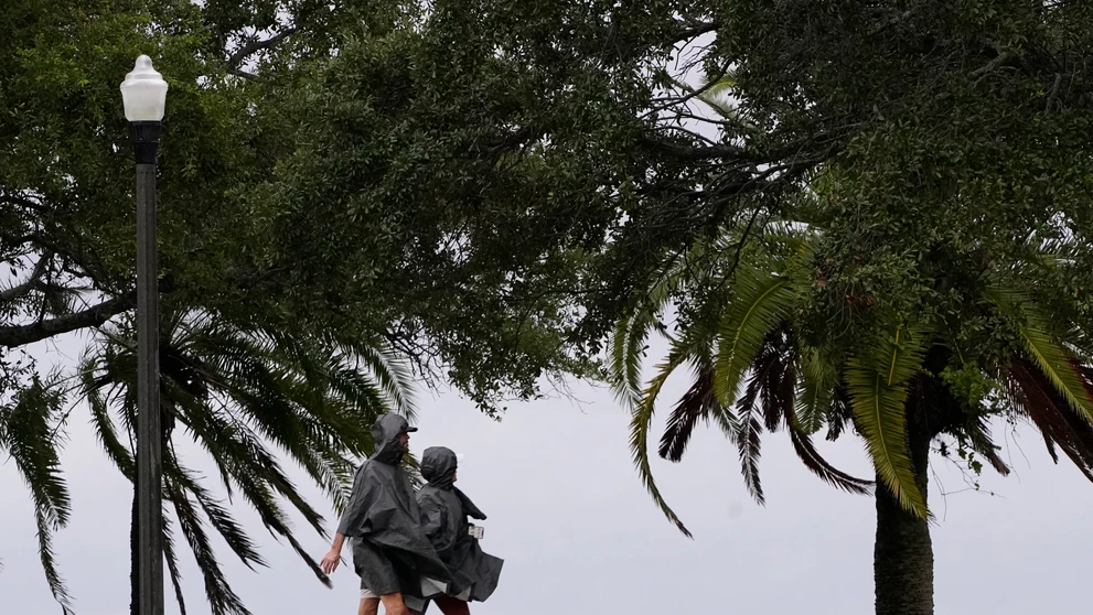 Príchod hurikánu Ian v meste Saint Petersburg na Floride.