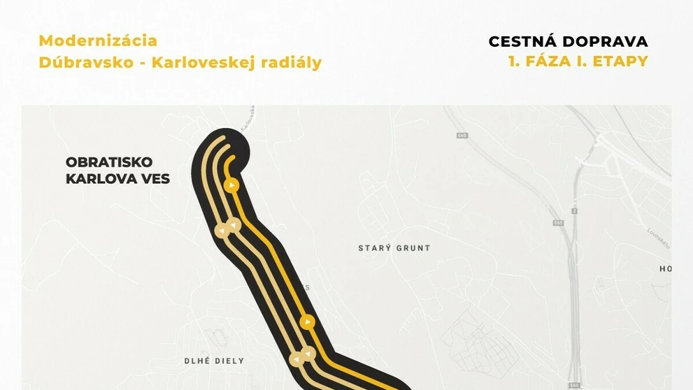 Modernizácia Dúbravsko-karloveskej radiály.