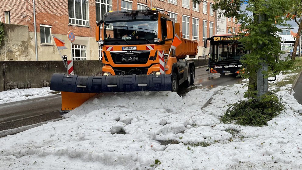 Krupobitie v Nemecku.