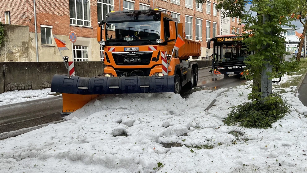 Krupobitie v Nemecku.