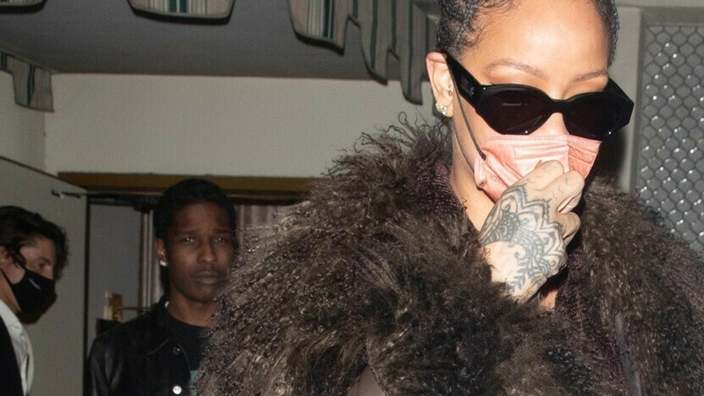 Rihanna a jej priateľ ASAP Rocky opúšťajú večierok rapera Draka vo West Hollywoode