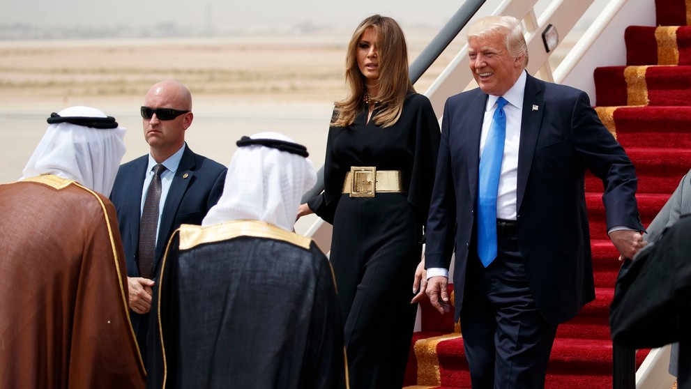 Donald Trump s manželkou na návšteve v Saudskej Arábii