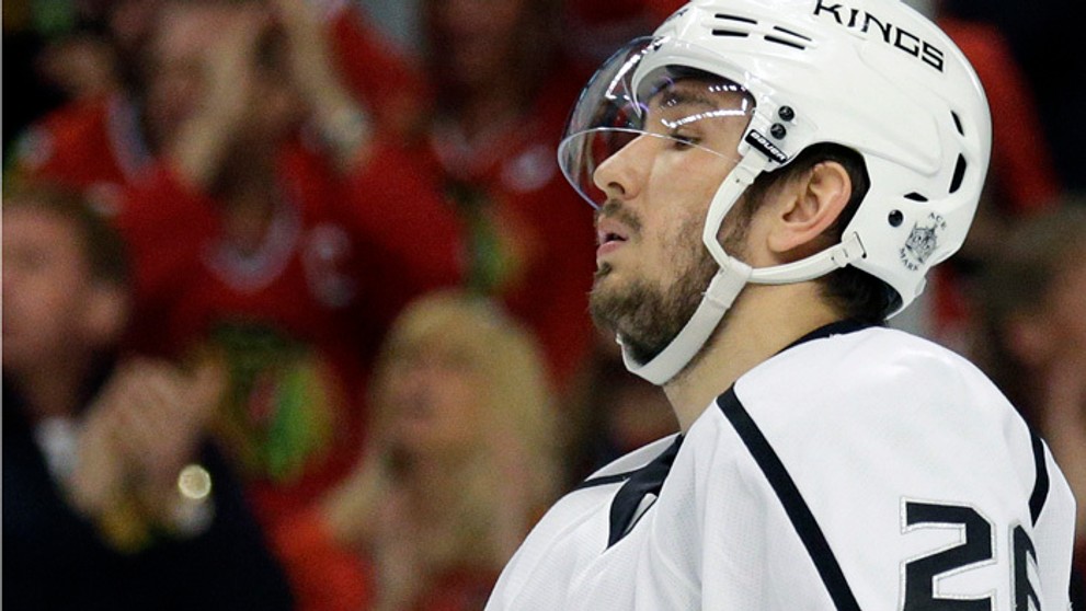 Obranca LA King Vjačeslav Vojnov na archívnej snímke.