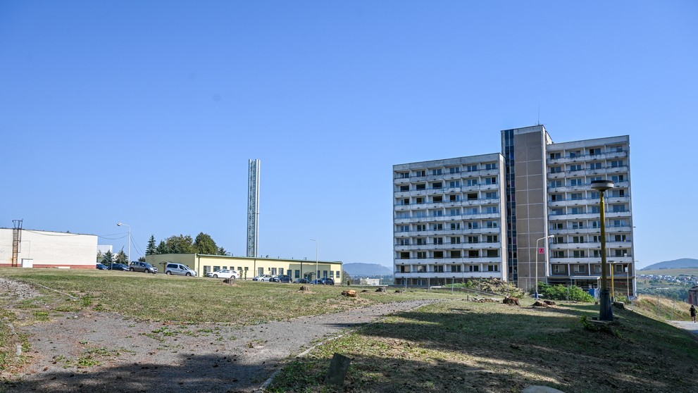 Stavba vojenskej nemocnice v Prešove.
