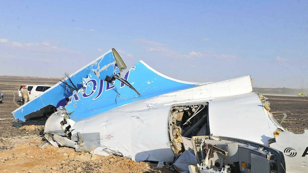 Trosky airbusu ruských aerolínií Metrojet.