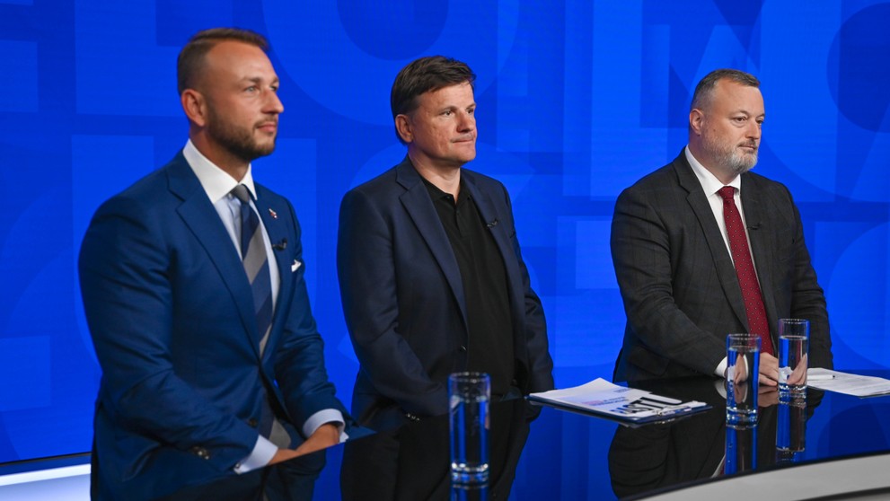 Matúš Šutaj Eštok, Alojz Hlina a Milan Krajniak v relácii Na telo plus.