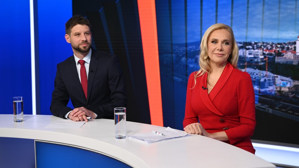Denisa Saková a Michal Šimečka.