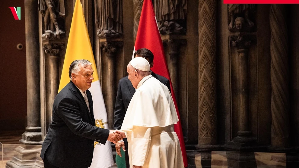 Maďarský premiér Viktor Orbán a pápež František.