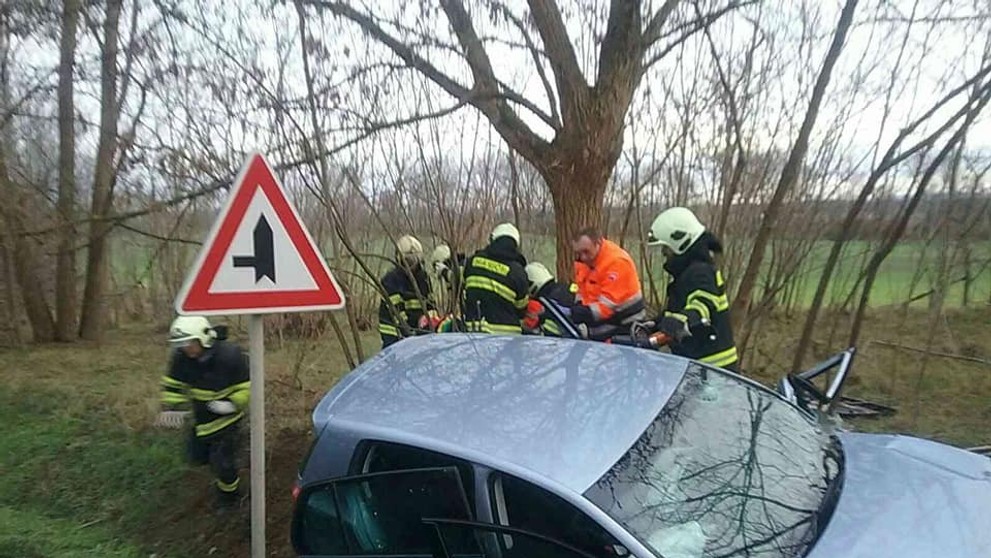 Nehoda pri obci Štefanov