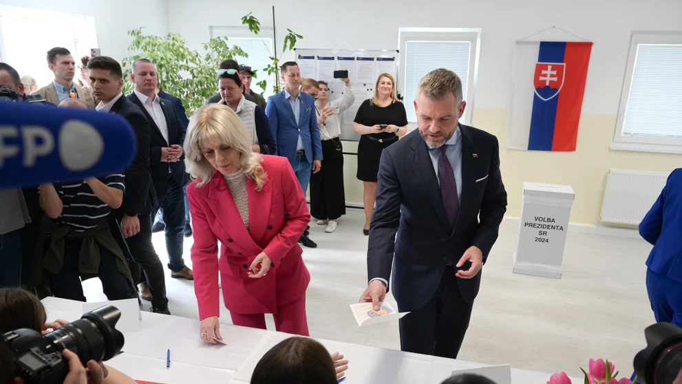 Peter Pellegrini odvolil v Rovinke.