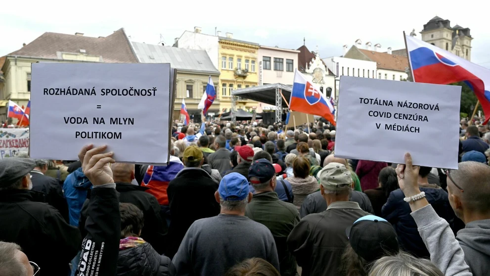 Protest proti opatreniam v Košiciach
