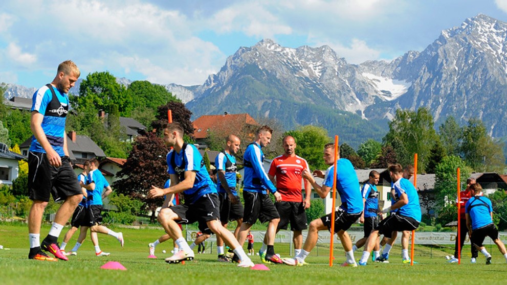 Z tréningu reprezentácie v rámci prípravného kempu pred ME v rakúskom Windischgarstene.