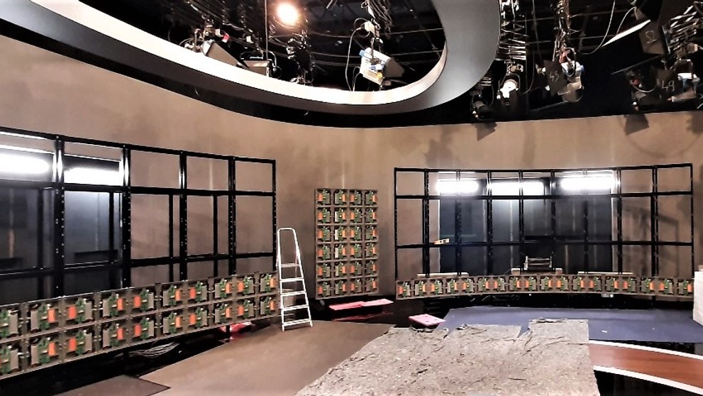 Rekonštrukcia štúdia Televíznych novín.