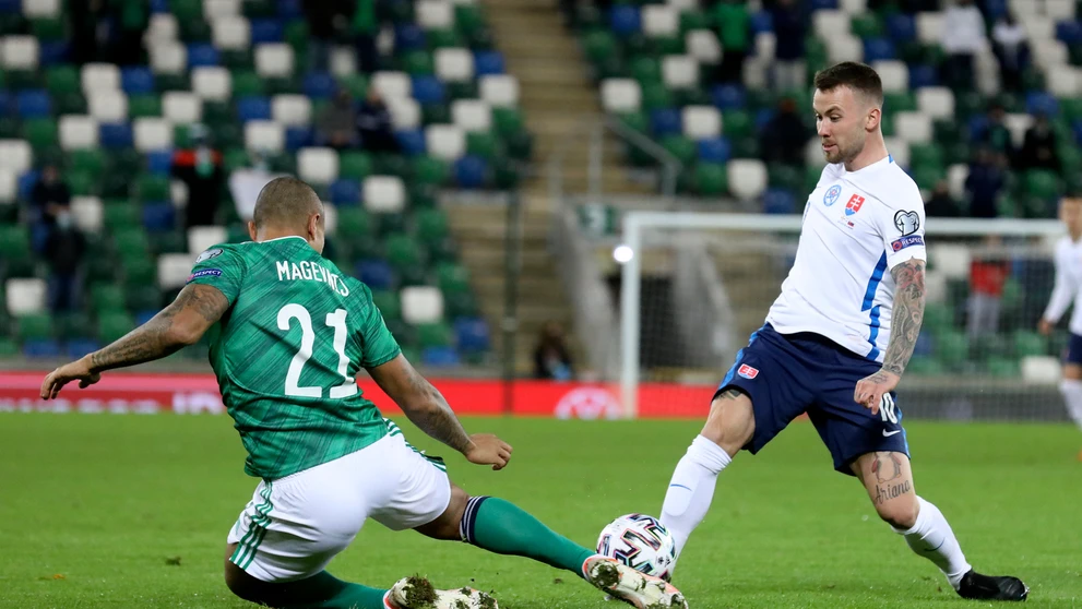 Ondrej Duda vo finále baráže o EURO 2020 na pôde Severného Írska.