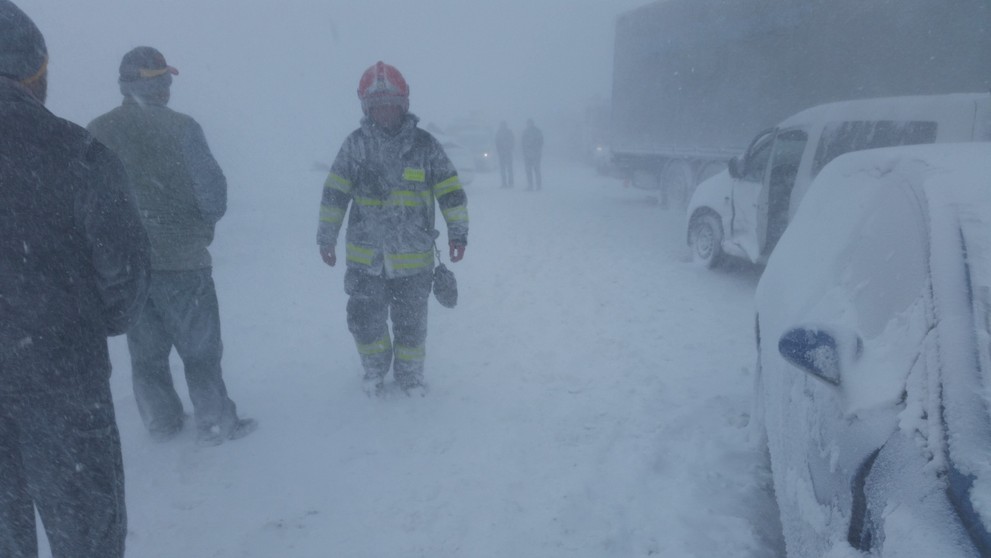 Hromadná nehoda na D1.