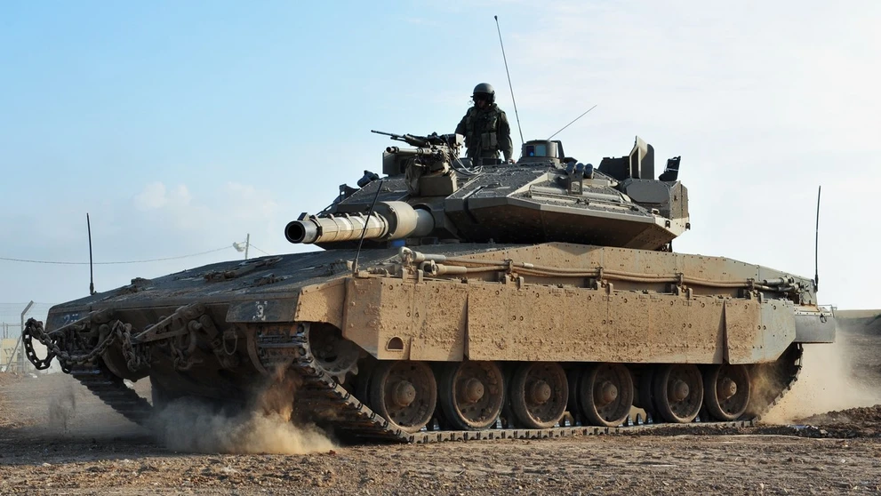 Izraelský hlavný bojový tank Merkava Mk 4.
