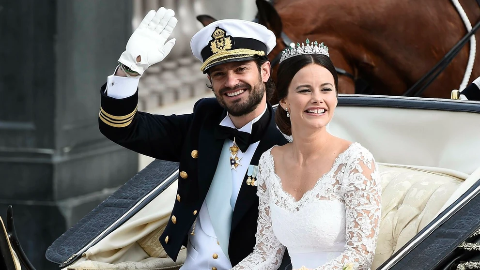 Švédsky princ Carl Philip a jeho manželka princezná Sofia.