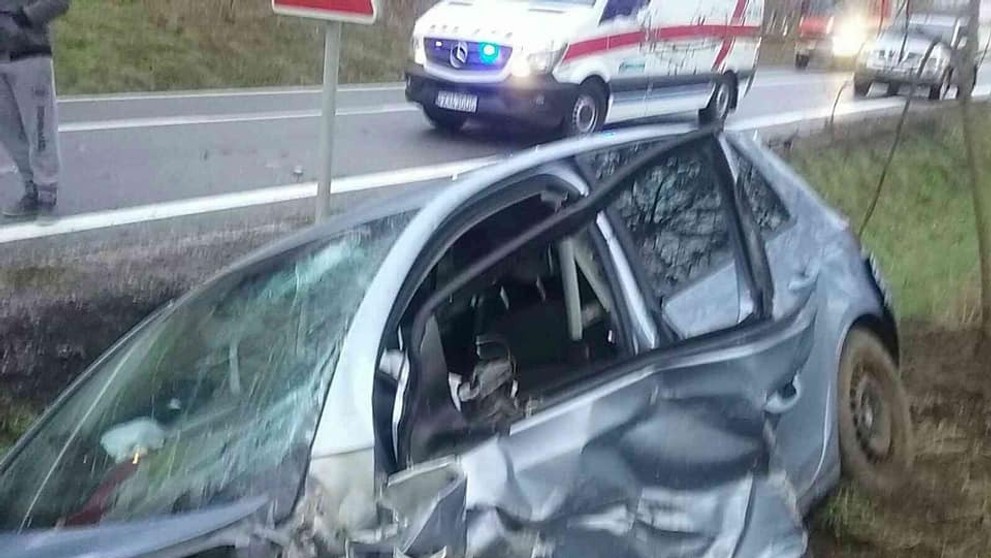 Nehoda pri obci Štefanov (archívna snímka)