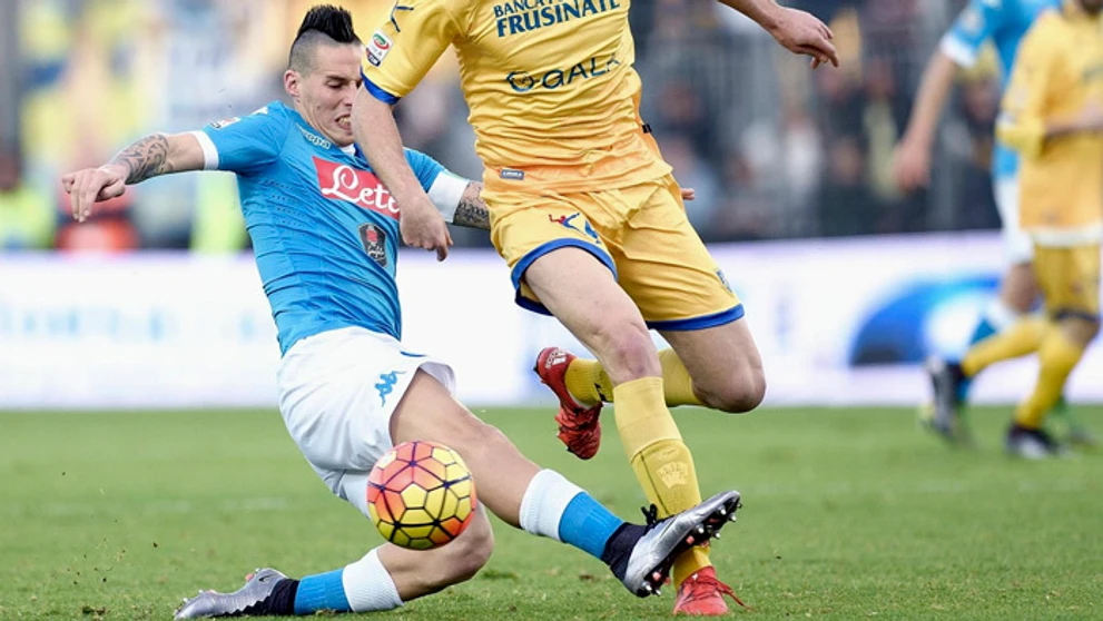 Marek Hamšík v zápase hry počas zápasu SSC Neapol - Frosinone.