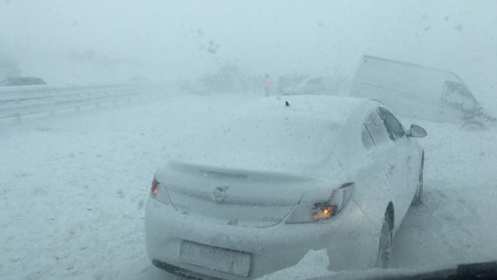 Hromadná nehoda na D1.