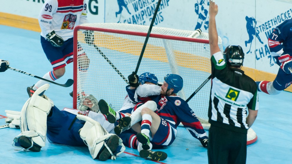 Slovenský hokejbalista Boris Oravec