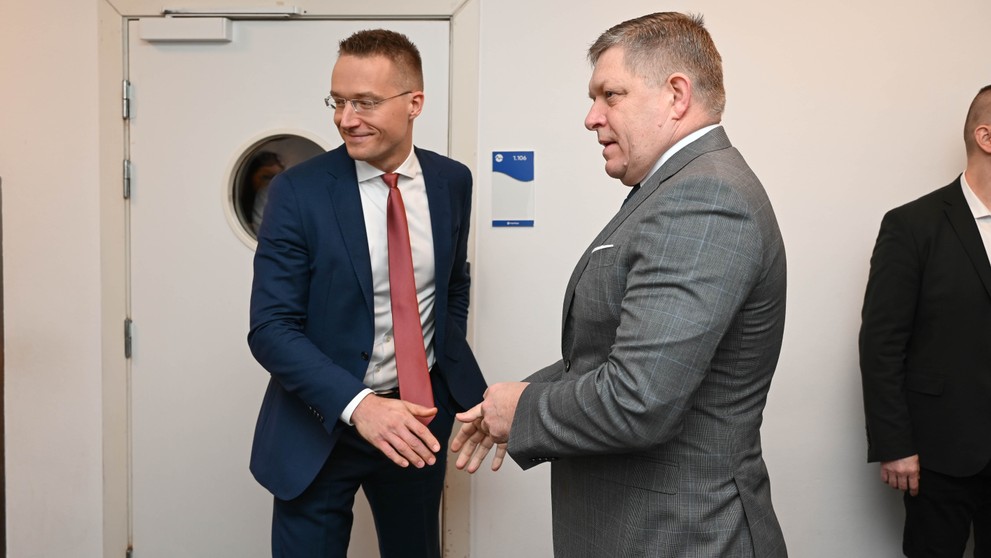 Robert Fico pred vysielaním.