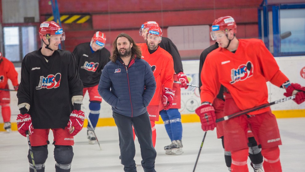 Marek Uram už ako nový tréner MHk Liptovský Mikuláš.
