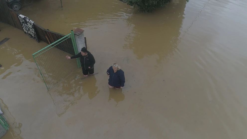 Povodne v okolí Rožňavy.