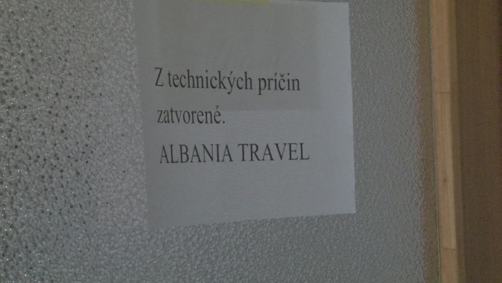 Na Slovensku skrachovala cestovka Albania Travel.