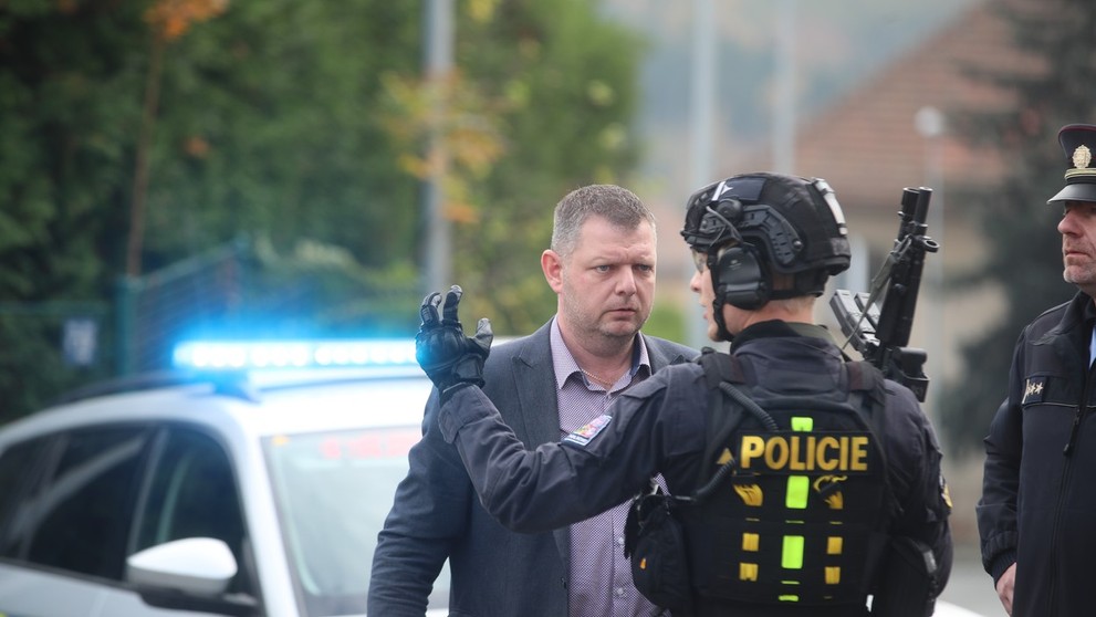 Streľba v Prahe.