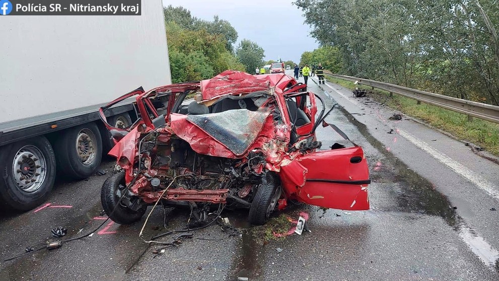 Nehoda v katastri obce Zemianska Oľča.