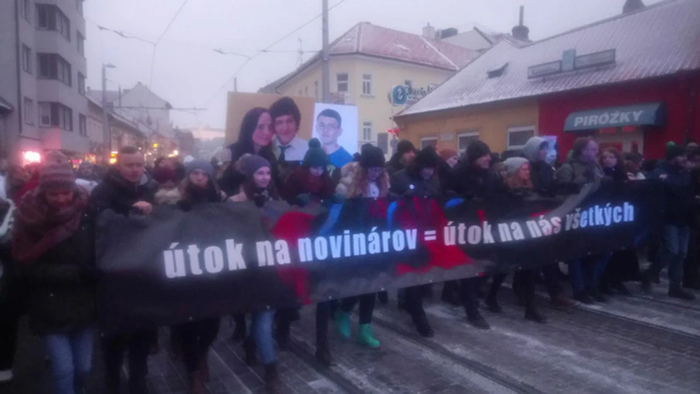 Pochod "Nechceme späť 90-te! Pochod za Jana Kuciaka a Martinu Kušnírovú".