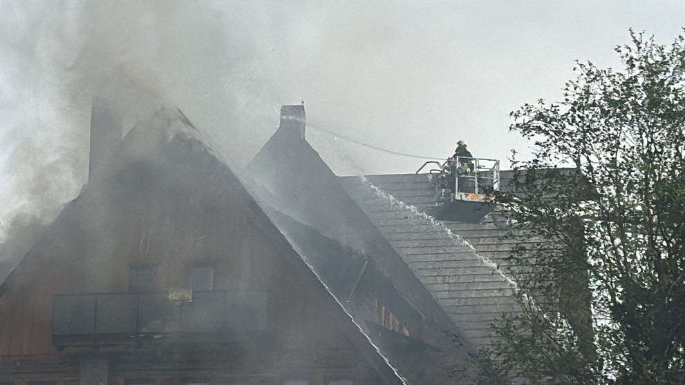 Požiar hotela.