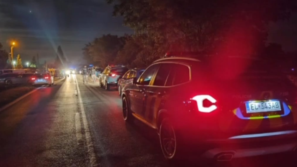 Polícia na mieste nešťastia v obci Dojč.