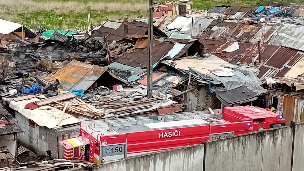 Požiar v Stropkove.