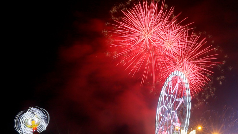 Novoročný ohňostroj vo filipínskej Manile.