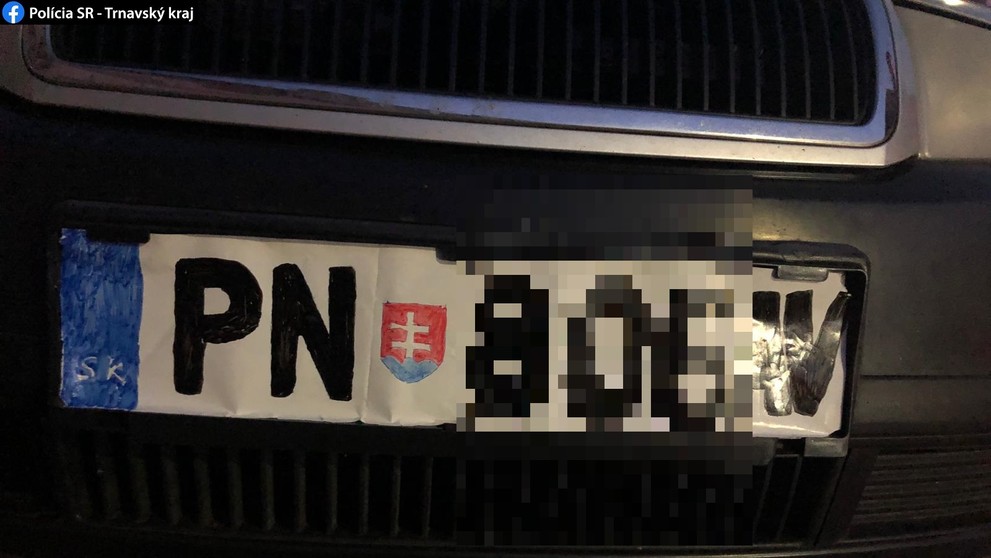 Nakreslené ŠPZ