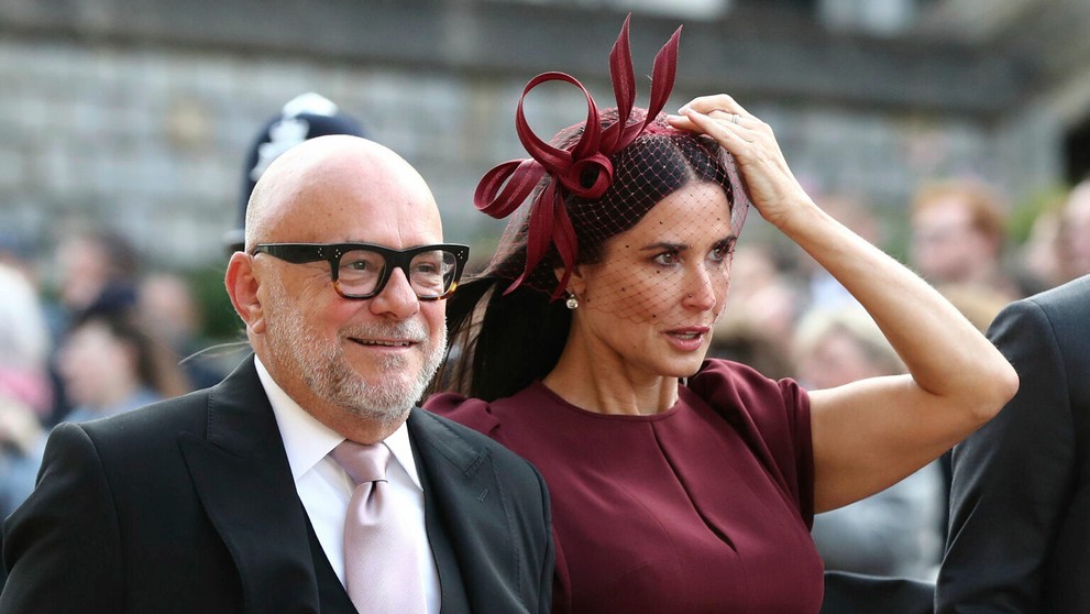 Demi Moore na kráľovskej svadbe.