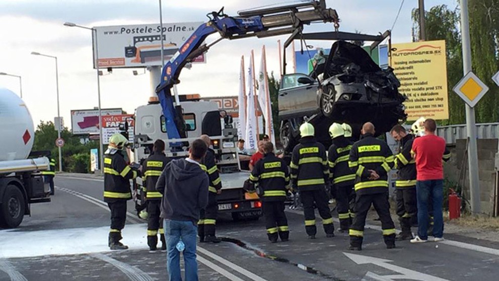 Vážna nehoda smerom na Šamorín.
