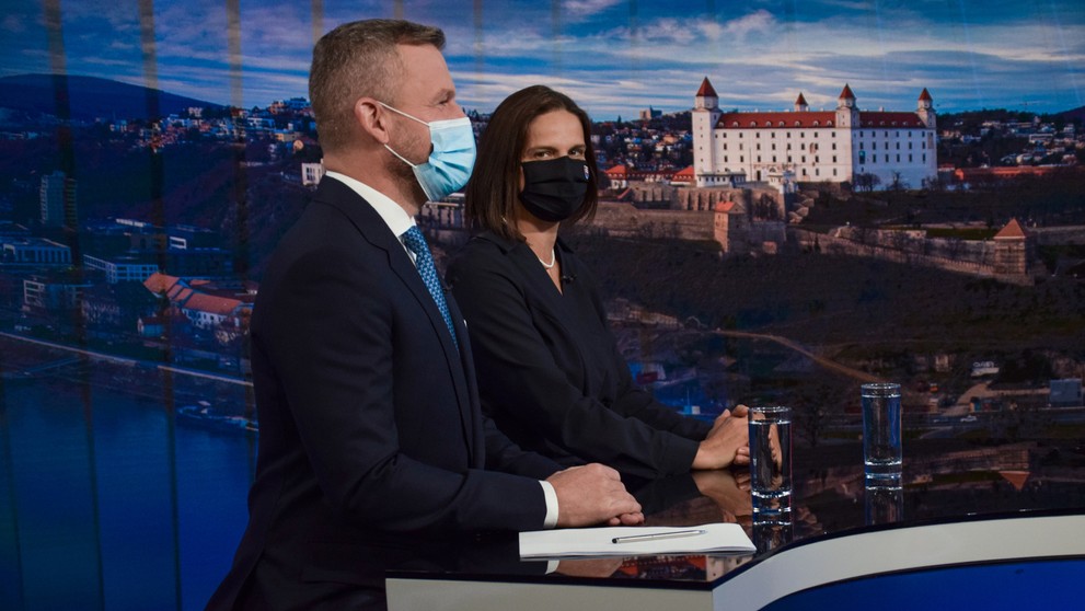 Peter Pellegrini a Mária Kolíková.