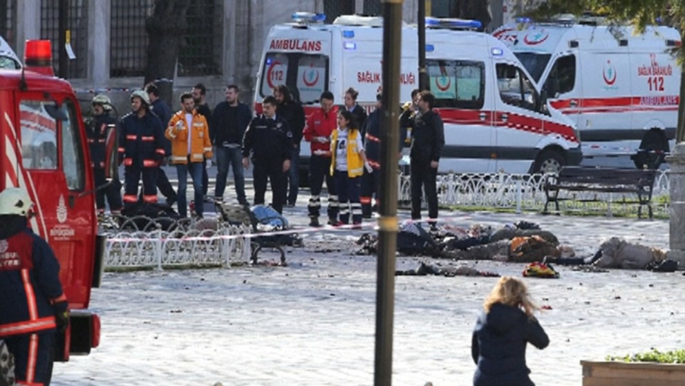 Výbuch v Istanbule.