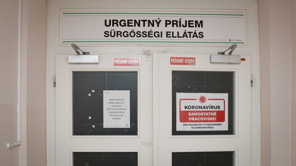Covidové oddelenie v Rimavskej Sobote.