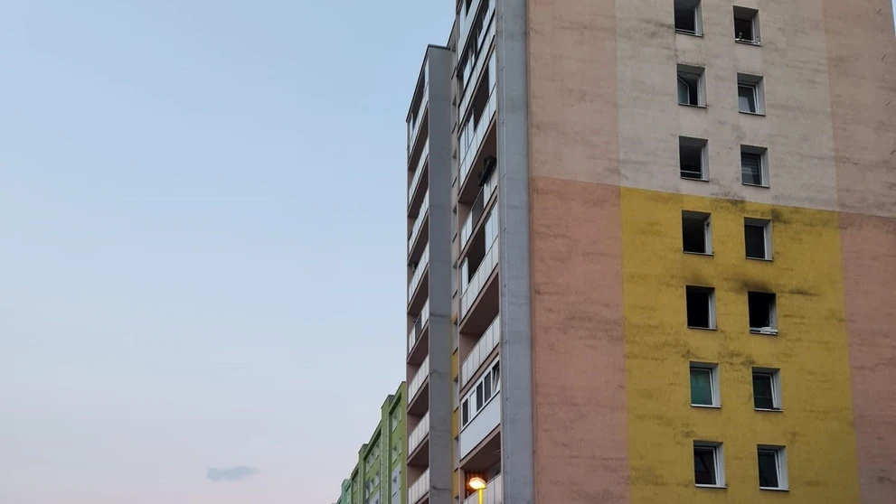 Požiar v košickom paneláku_