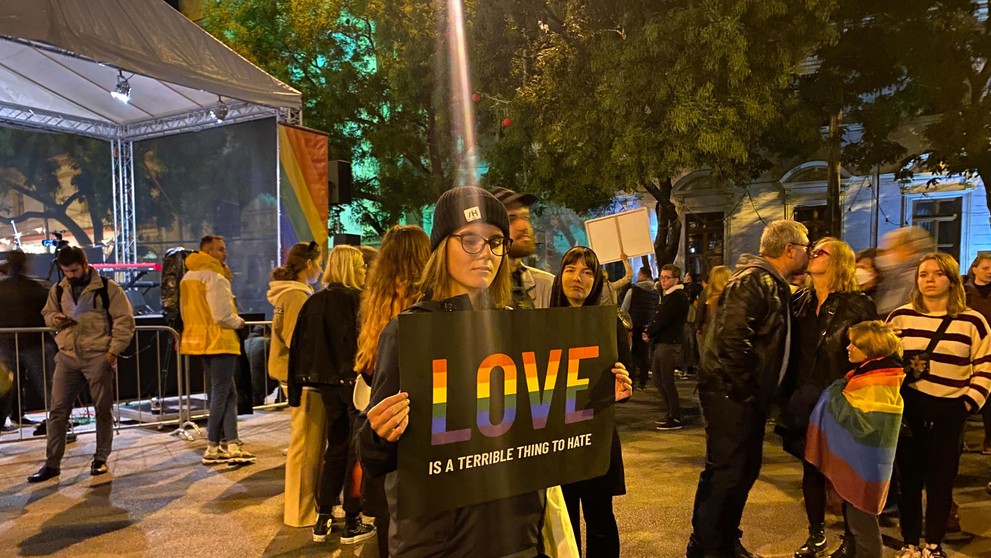 Zhromaždenie v Bratislave.