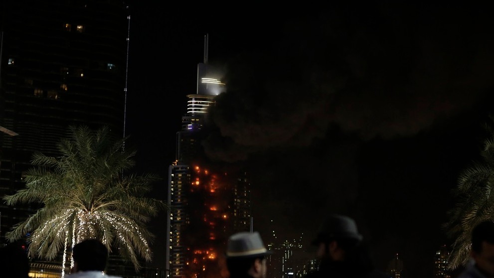 Požiar v Dubaji.
