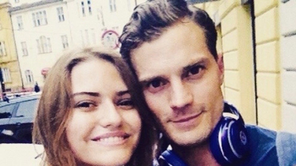 Jamie Dornan s fanúšičkami