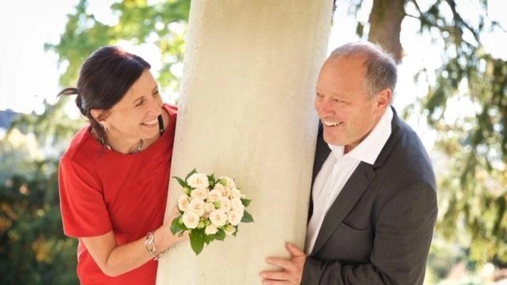 Generálny riaditeľ Televízie Markíza Matthias Settele a jeho manželka Gerda